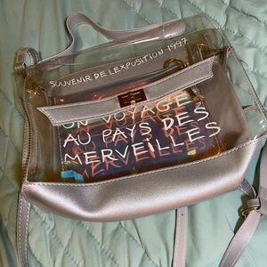 Transparent Silver Women's Bag